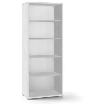 Mobile a giorno 4 ripiani h 182 cm colore Ossido Bianco