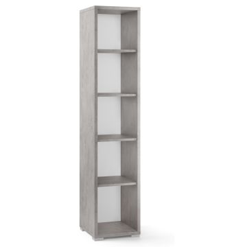 Colonna a giorno 5 ripiani h 182 cm colore Cemento