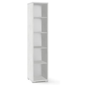 Colonna a giorno 5 ripiani h 182 cm colore Ossido Bianco