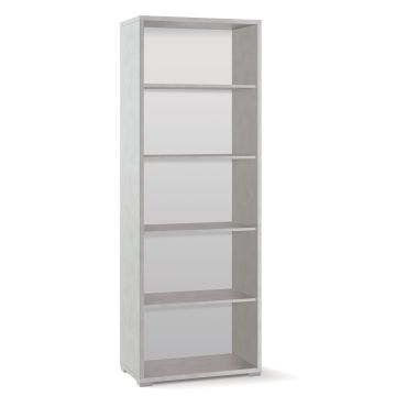 Mobile a giorno 4 ripiani h 199 cm colore Ossido Bianco
