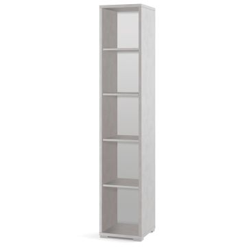 Colonna a giorno 4 ripiani h 199 cm colore Ossido Bianco