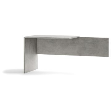 Allunga scrivania lato sinistro h 76 cm colore Ossido Bianco