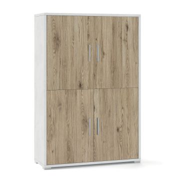 Mobile quadrante 4 ante h 161 cm colore Rovere Naturale