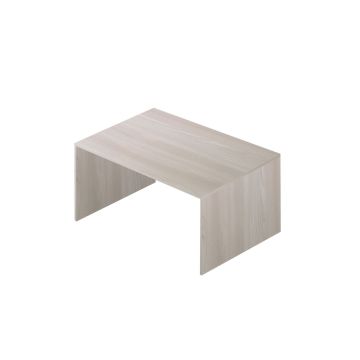 Scrivania ufficio con pannello frontale h 73 cm colore Olmo Chiaro