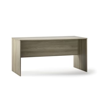 Scrivania ufficio con pannello frontale h 73 cm colore Olmo Chiaro