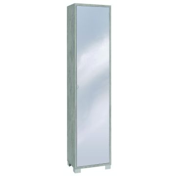Colonna 1 anta 4 ripiani h 190 cm colore Specchio Naturale