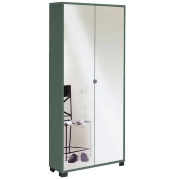 Mobile 2 ante 8 ripiani h 190 cm colore Specchio Naturale