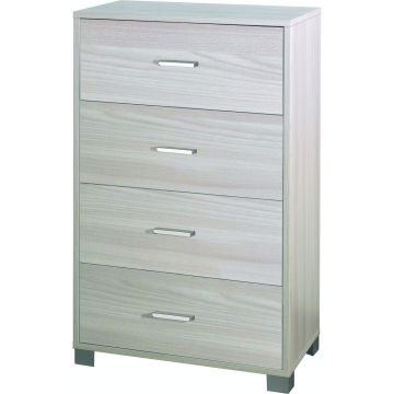 Mobile quadrante 4 cassetti h 112 cm colore Olmo Chiaro