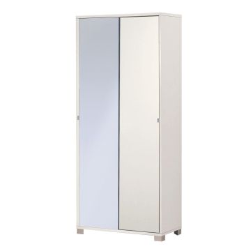 Mobile 2 ante scorrevoli h 190 cm colore Specchio Naturale