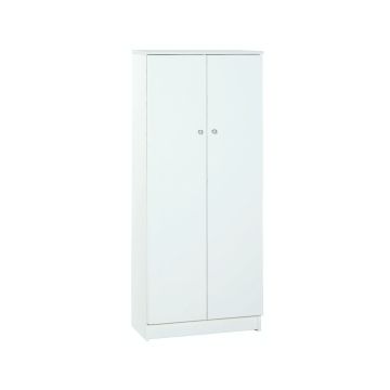 Mobile 2 ante 3 ripiani h 147 cm colore Bianco Lisco