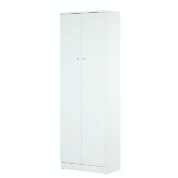 Mobile 2 ante 3 ripiani h 182 cm colore Bianco Lisco
