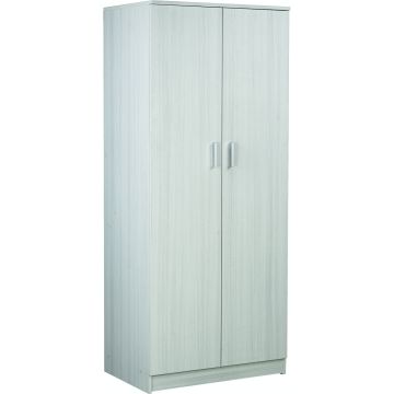 Armadio 2 ante con barra portabiti h 182 cm colore Eucalipto