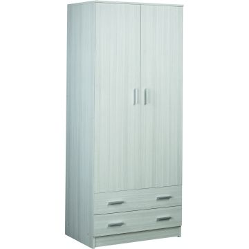 Armadio 2 ante 2 cassetti h 182 cm colore Eucalipto