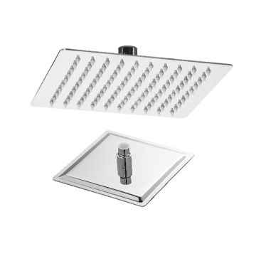 Soffione Doccia Thin Line Quadrato in Acciaio Inox 20x20 cm