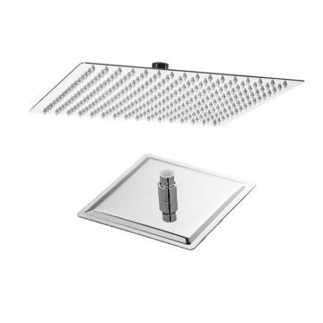 Soffione Doccia Thin Line Quadrato in Acciaio Inox 30x30 cm