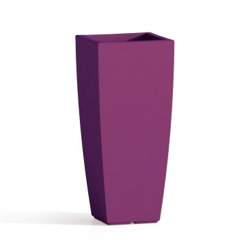 Vaso Agave In Resina Quadrato Viola H70 33x33Cm