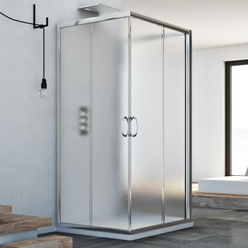 Box Doccia 3 lati 70x70x70 CM H185 stampato C mod. Junior Trio