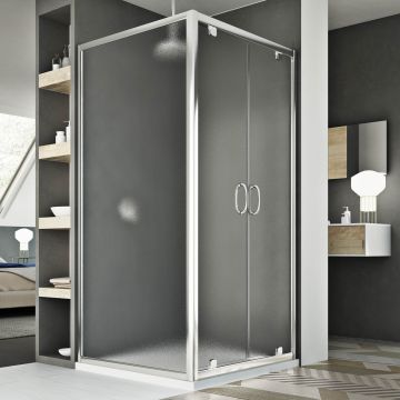 Box Doccia 75x130 AP. 130 CM H185 stampato C mod. Sintesi Duo 2 Ante
