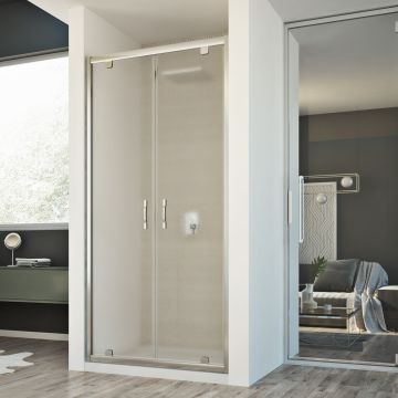 Porta Doccia 90CM H198 Stampato C mod. Cristal 2 Ante