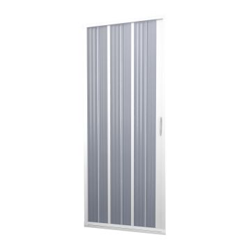 Porta Doccia in PVC 140CM H185 a soffietto con Apertura Laterale colore Bianco mod. Flex