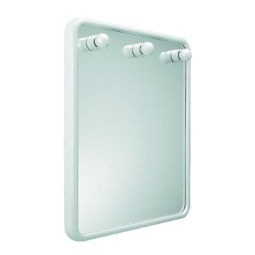 Specchio 56x68 Cm con 3 luci mod. Linea