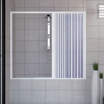 Porta doccia sopravasca in PVC mod. Nina con apertura laterale