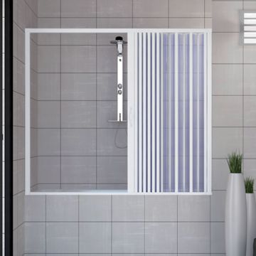 Porta doccia sopravasca 140 CM in PVC mod. Nina con apertura laterale