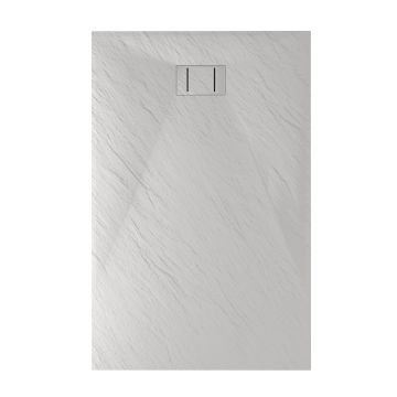 Piatto Doccia 70x170x2,6 CM Rettangolare Bianco Effetto Pietra mod. Blend