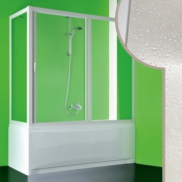 Box doccia sopravasca in Acrilico mod. Plutone con apertura centrale