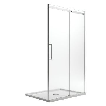 Porta Doccia 140CM H200 Vetro Trasparente 8mm Versione Destra con Easy-Clean mod. Prime