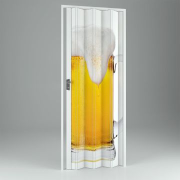 Porta a Soffietto da Interno in PVC Beer 89,5x214 cm mod. Vera