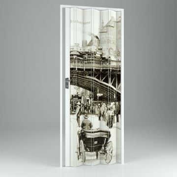 Porta a Soffietto da Interno in PVC Vintage 115x214 cm mod. Vera