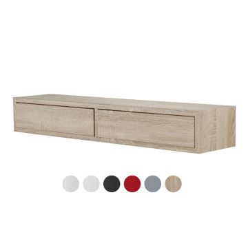 Mensola con cassetti 88x13 cm vari colori disponibili mod. Domino