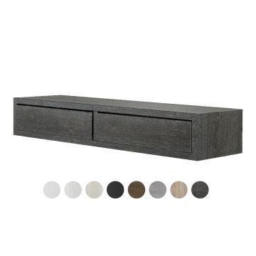 Mensola con cassetti 88x13 cm vari colori disponibili mod. Domino Maxi