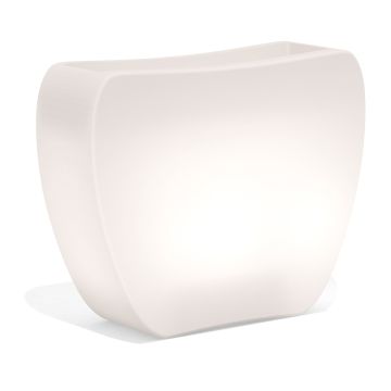 Vaso moderno luminoso Doppio Verso 57x31 H 80 vari colori disponibili mod. Heart Led