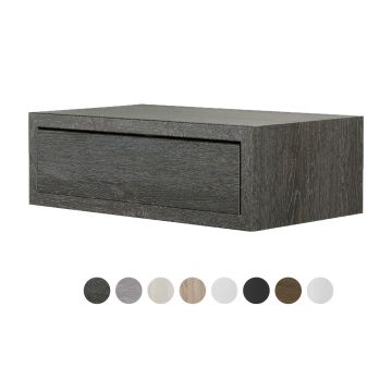 Mensola da parete con cassetto 45x13,4 cm vari colori in legno mod. Legolo Maxi