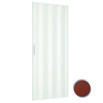 Porta a soffietto da interno in kit in PVC Mogano 82x210 cm mod. Simona
