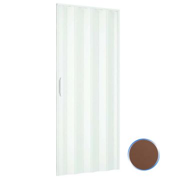 Porta a soffietto da interno in kit in PVC Noce 82x210 cm mod. Simona