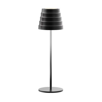 Lampada da tavolo led ricaricabile IP54 colore nero mod. Maya