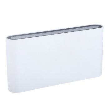 Applique led rettangolare doppio fascio colore bianco mod. Alicante