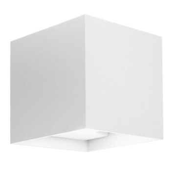 Applique led quadrata da parete con fascio regolabile colore bianco mod. Marbella