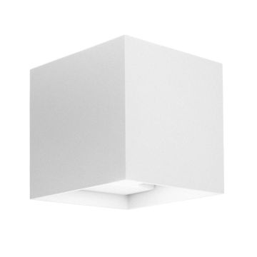 Applique led da parete a doppio fascio colore bianco mod. Marbella squared