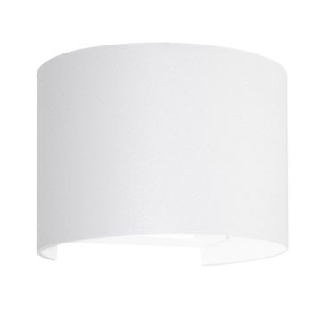 Applique led da parete a doppio fascio colore bianco mod. Marbella round