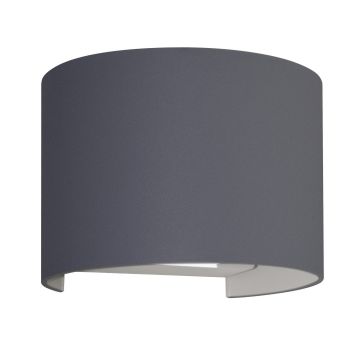 Applique led da parete a doppio fascio colore antracite mod. Marbella round