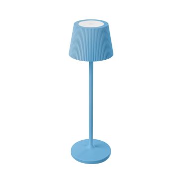Lampada da tavolo led ricaricabile IP54 colore carta da zucchero mod. Emmamini