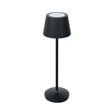 Lampada da tavolo led ricaricabile IP54 colore nero mod. Emmamini