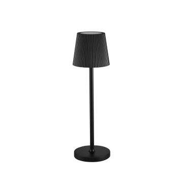 Lampada da tavolo led ricaricabile IP54 colore nero mod. Emma