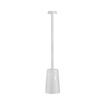 Lampada da tavolo led ricaricabile IP54 colore bianco mod. Tag