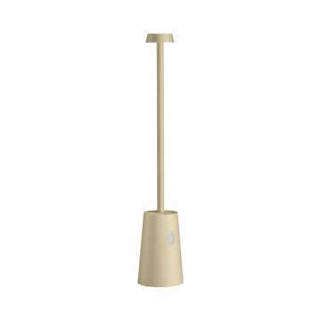 Lampada da tavolo led ricaricabile IP54 colore avorio mod. Tag