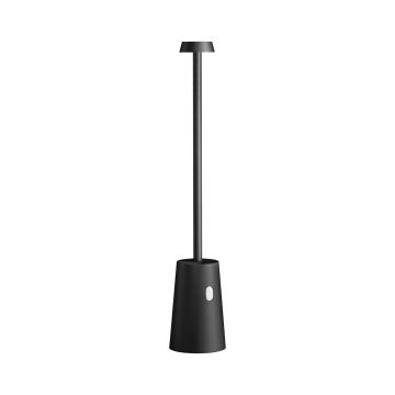 Lampada da tavolo led ricaricabile IP54 colore nero mod. Tag